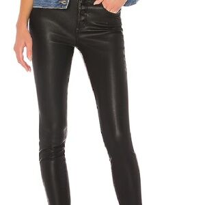 Faux Leather Skinny Pants (Size: 25)